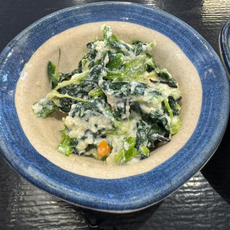 ほうれん草白和え(めしや食堂 茨木)