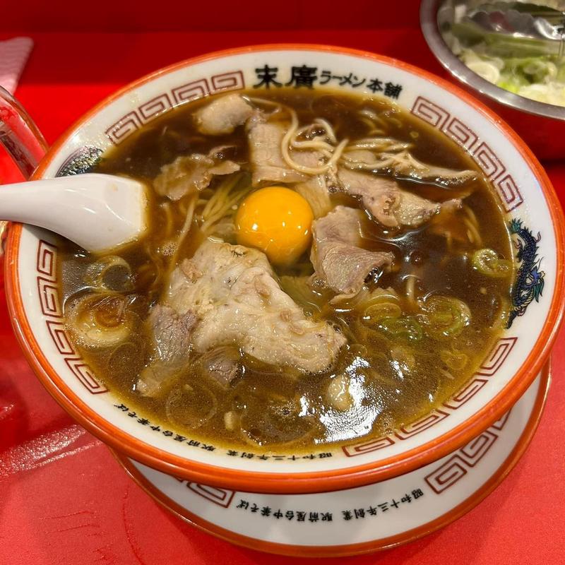 中華そば 並 ヤキメシ1/2セット(末廣ラーメン本舗 新橋分店)
