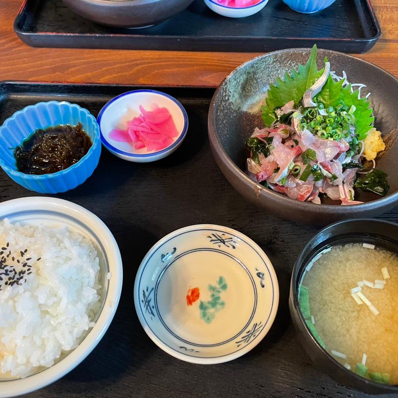 鯵のたたき定食(まるたか )