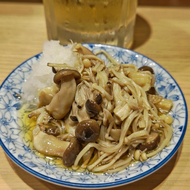 きのこおろし(貝 刺身専門店 しらはら 関内)