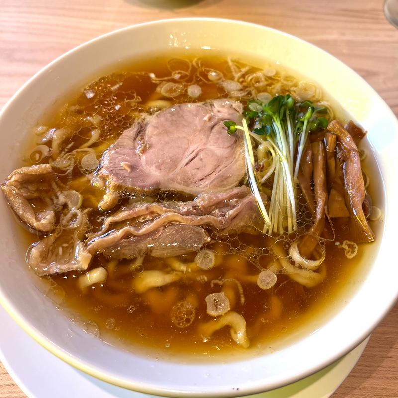 中華そば大盛り(手打ち親鶏中華そば 綾川 大成店)