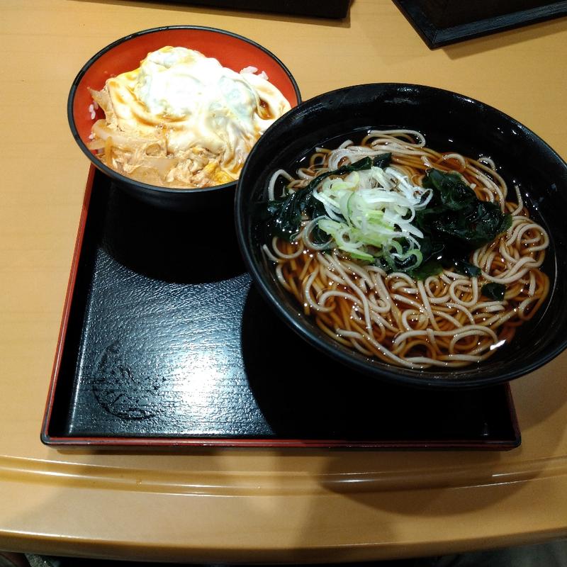 ミニかつ丼セット(名代富士そば お茶の水店)