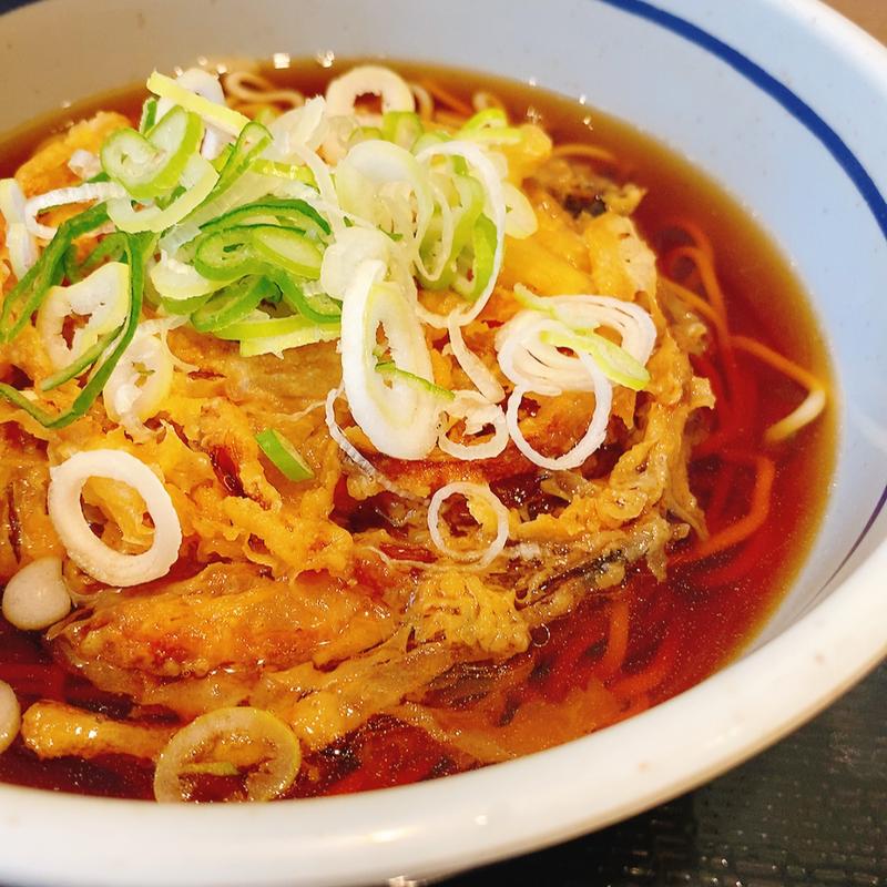 かき揚げそば(吉そば 赤坂店)