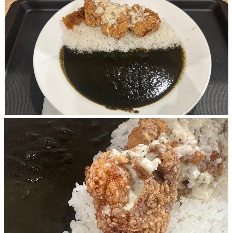 本格唐揚げ黒カレー(松のや 新橋店)