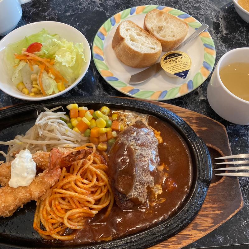 ランチ　Bセット(花もよう)