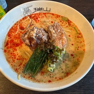 豚バラ唐揚げのせ担々麺(中華蕎麦 瑞山)
