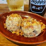 コンビーフときのこのポテサラ(イザカヤ 山角)