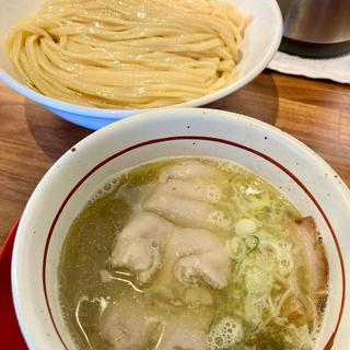 塩つけそば  大盛り 豚足トッピング(麺や 江陽軒 彦根駅前店)