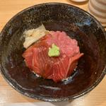 鮪漬けと中落ち丼(鮨 喜楽)