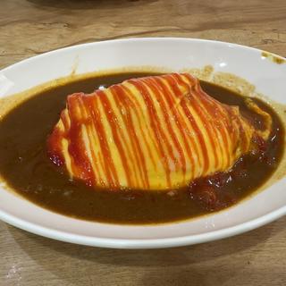 やくぜんオムライスカレー(cafe 木の香り)