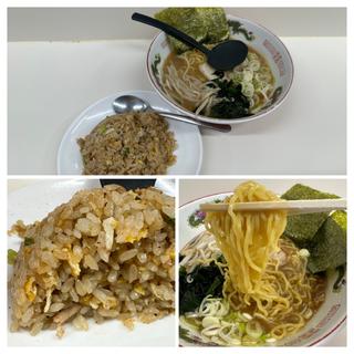 半チャーハン+半ラーメン(ラーメンショップヤマト)