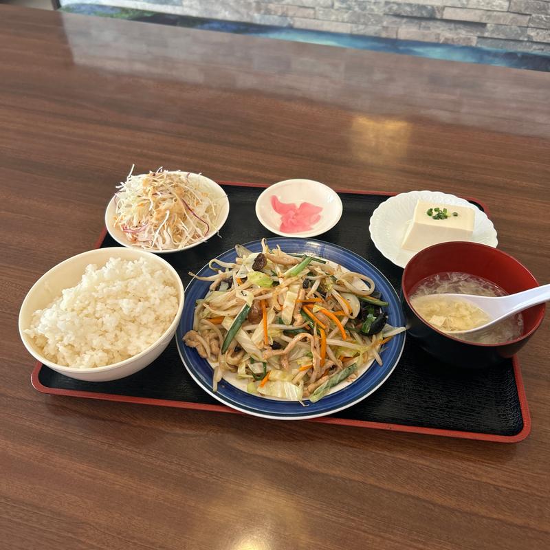 野菜炒め定食(台湾料理　菜里香)