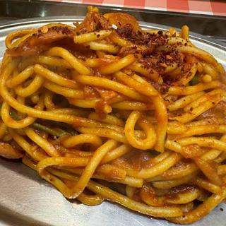 旨辛ナポリタン(スパゲッティーのパンチョ渋谷店)