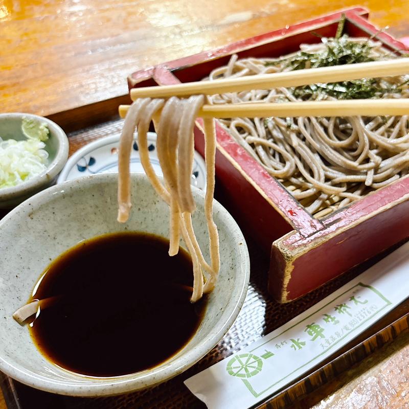 ざるそば(手打 水車生そば)