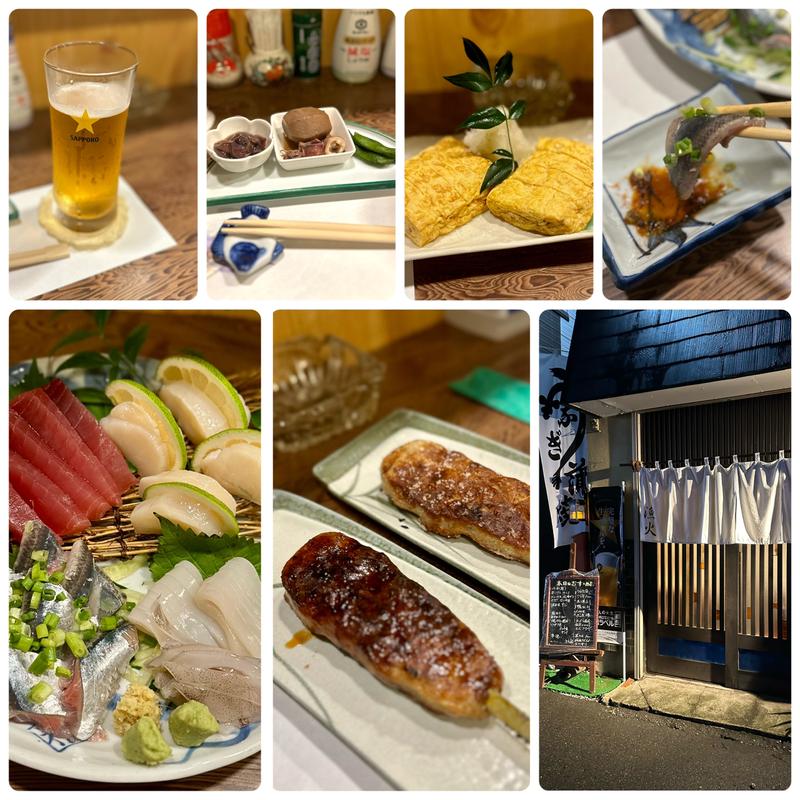 色々お好みで頼みましたら(季節料理・うなぎ 漁火)