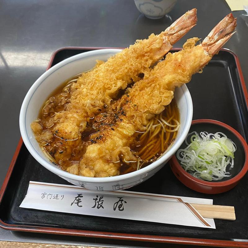 天ぷらそば(尾張屋 本店)