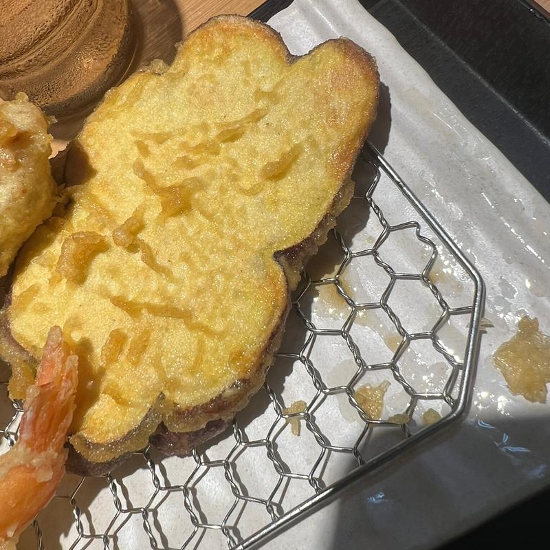 さつまいも天ぷら(まきの定食)(まきの西神戸)