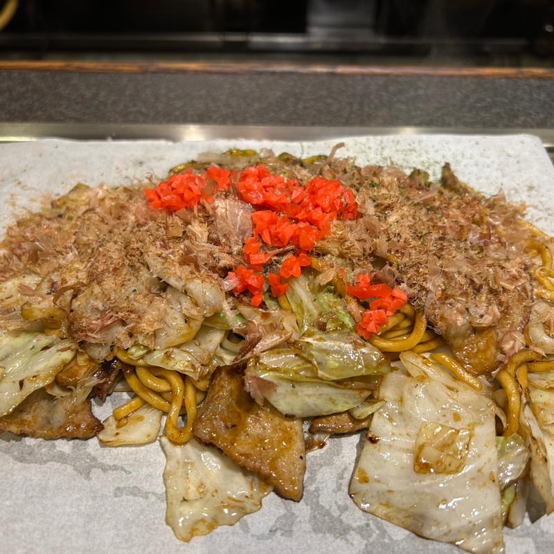 豚焼きそば(お好み焼き ひろかずや 東通り店)