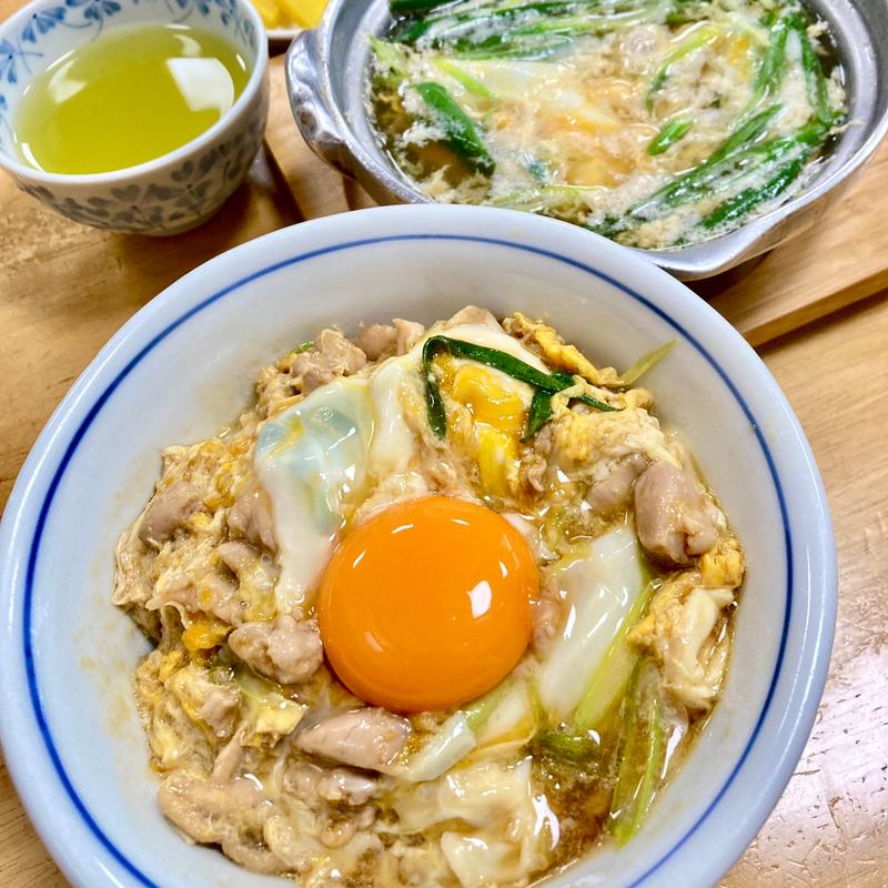 親子丼＋かしわ鍋(鳥喜多本店)