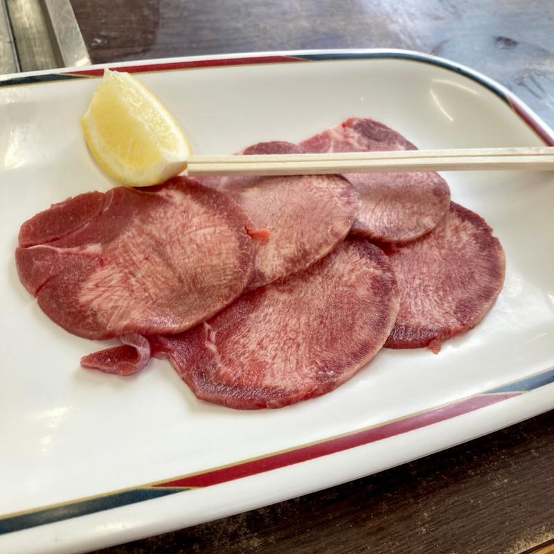 タン(塩焼)(焼肉 味楽)