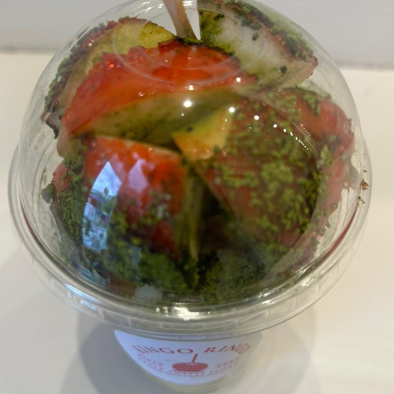 フレーバーりんご飴(抹茶)(りんご飴専門店 Ringo Ringo 学園前店)