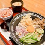 油まぜうどん定食