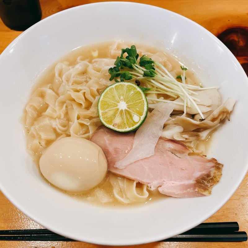 【限定】真鯛白湯すだち麺(志奈そば田なかいすみ店)