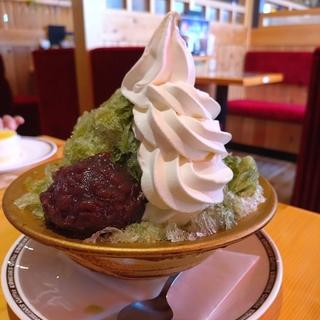 宇治抹茶かき氷(コメダ珈琲店 下北沢店)