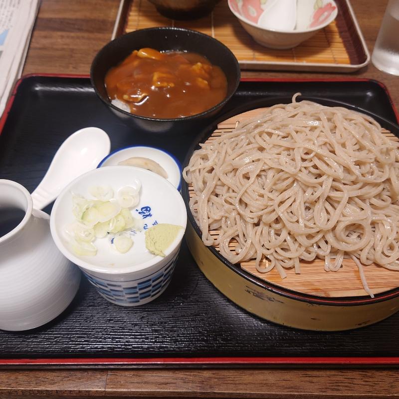 もりそばミニカレー丼(やぶ)