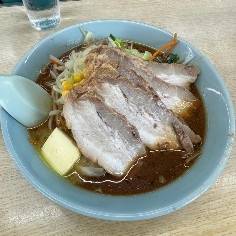 味噌バタチャーシューメン(満北亭 昭和公園北店)