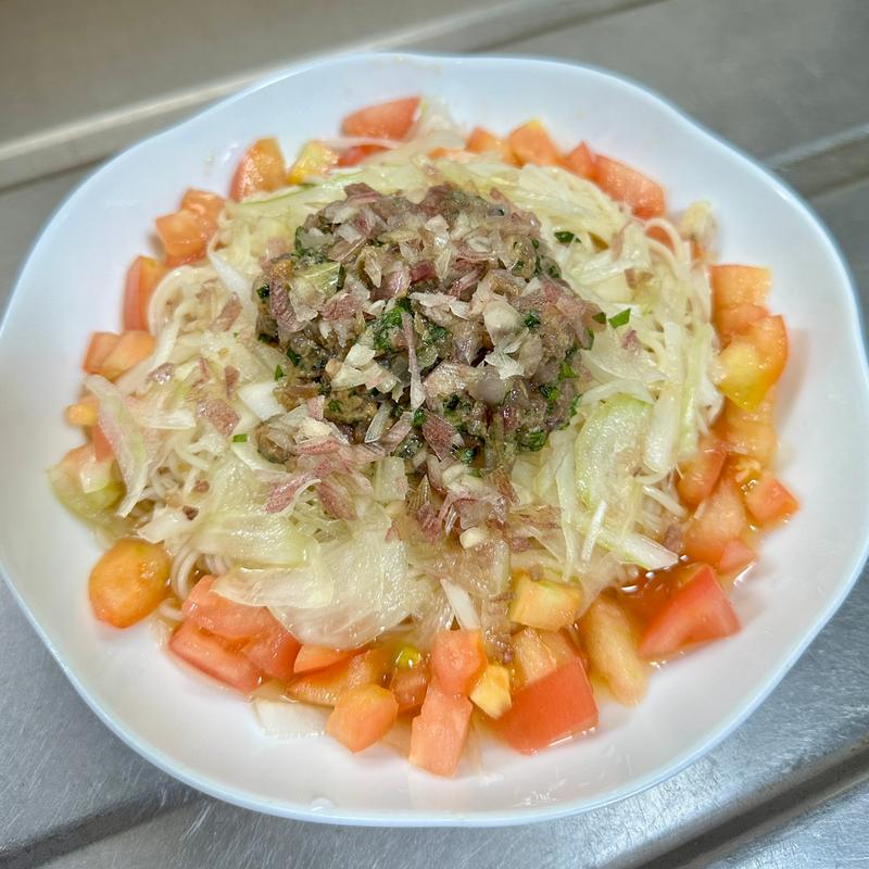 なめろうそうめん(ベルクス 東墨田店)