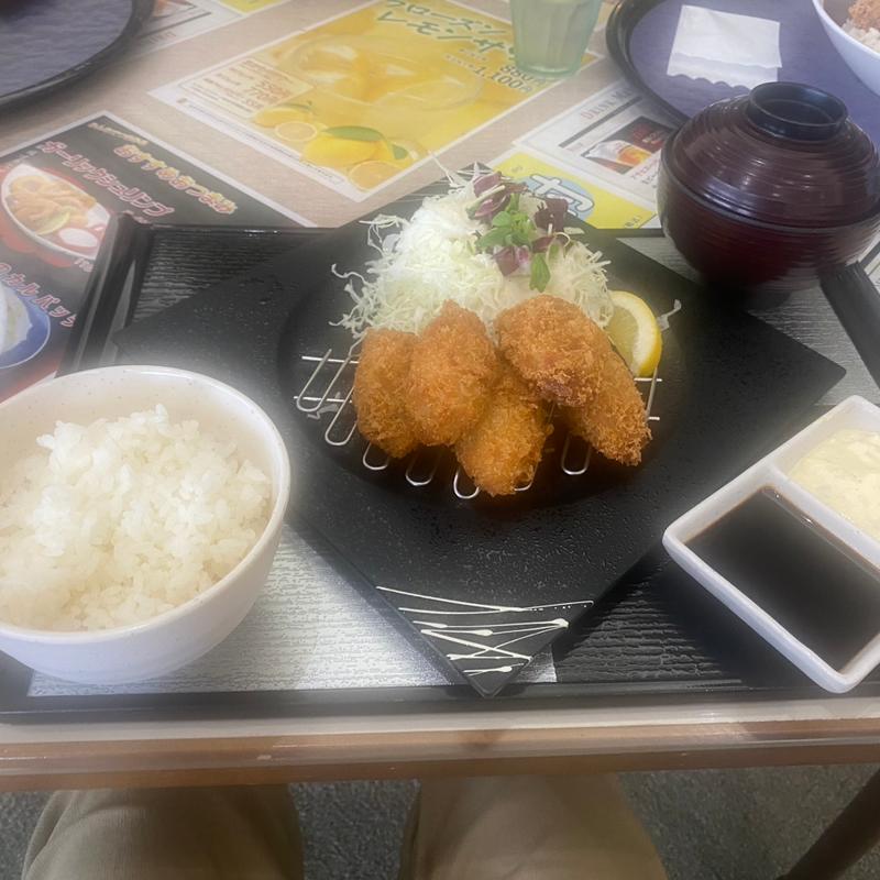 岡山県産カキフライ膳(フォレスト芸濃ゴルフクラブ)