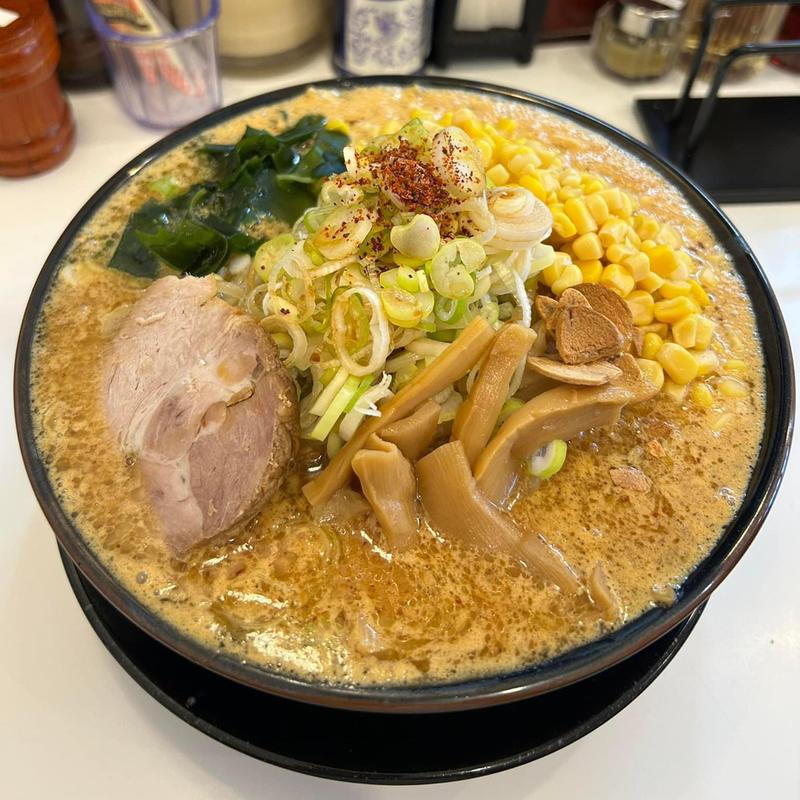 ネギ味噌らーめん 大盛 コーン(北海道らーめんみそ熊 本店)