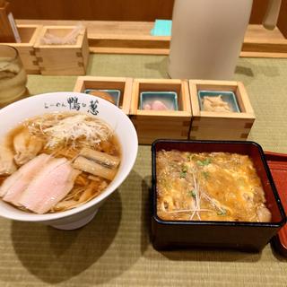 鴨らーめん 特上 親子丼(らーめん 鴨to葱)