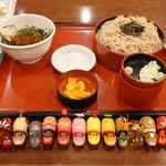ざるそばとミニいくら丼(まるまつ 郡山インター店)