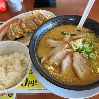 味噌とんこつラーメン餃子セット(幸楽苑 日立相田店 )