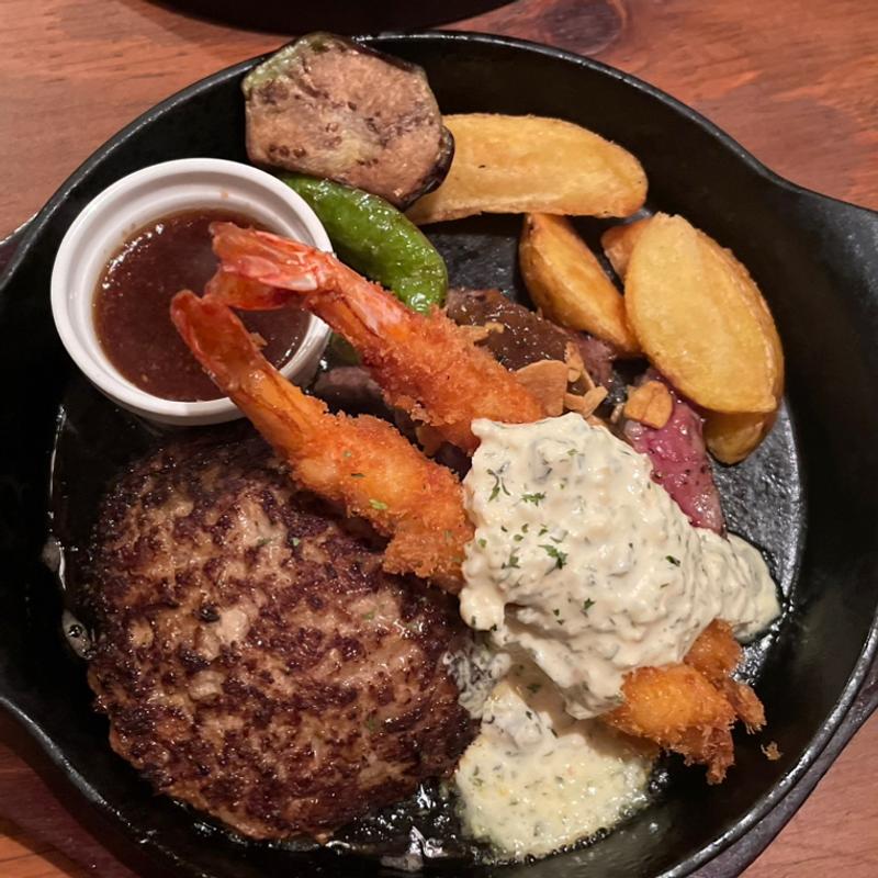 LOG'sコンボ(ハンバーグ&ステーキ LOG's)