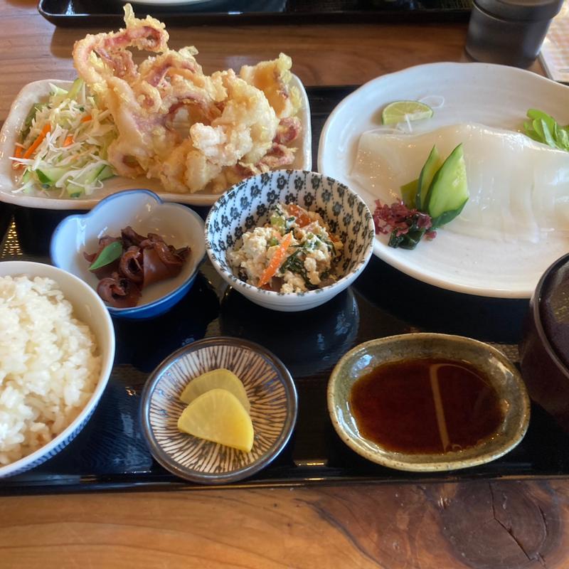 剣先イカ定食(レストランふわり)