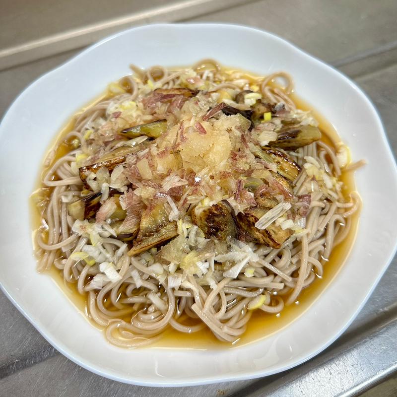 焼きなすおろし蕎麦(ベルクス 東墨田店)