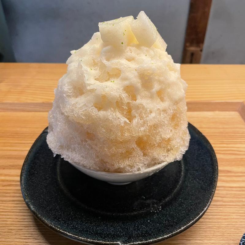 和梨のかき氷(中町氷菓店  果実と氷 吉祥寺)