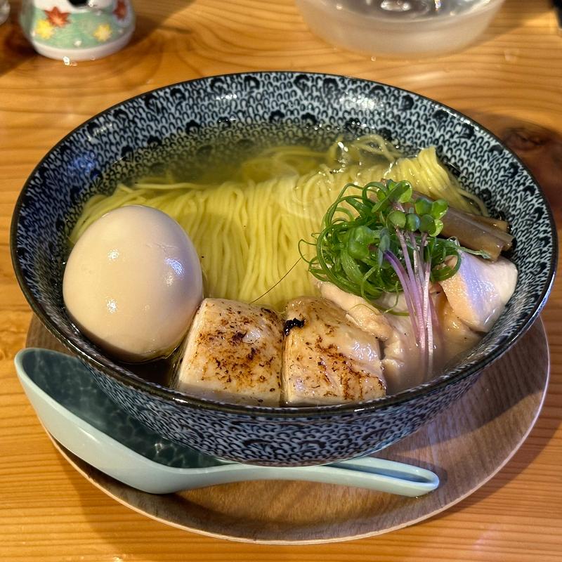 信玄鶏ももチャーシュー麺塩(鶏出汁中華そば 珀寛流)