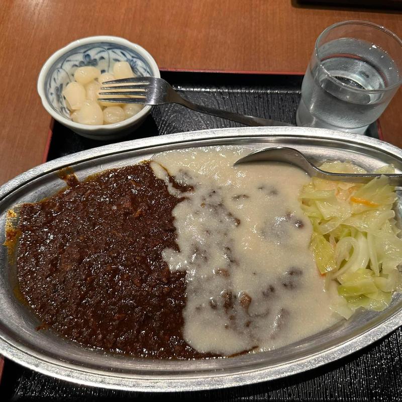 チキンカレー らっきょ(肥後橋南蛮亭)