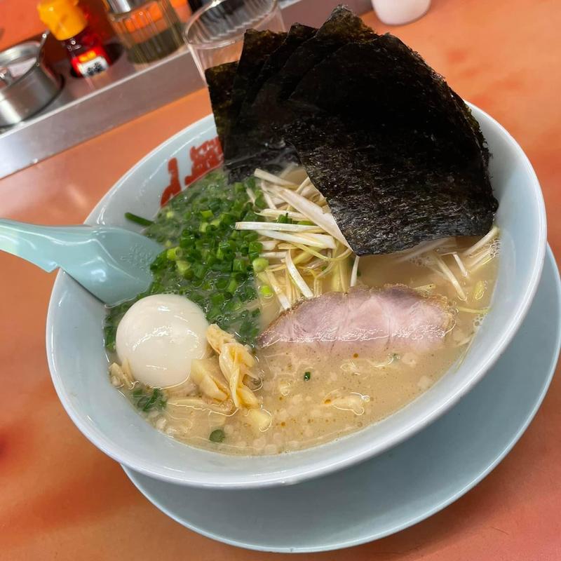 プレミアム塩とんこつ 白髪ねぎ(ラーメン山岡家 さいたま宮前店)