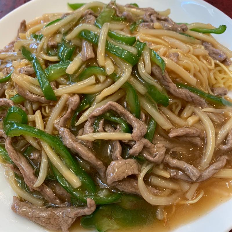 牛肉細切り焼そば(華吉)