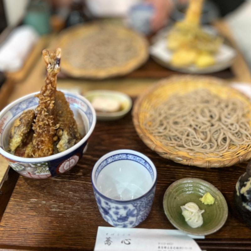 天丼と蕎麦のセット(蕎心)