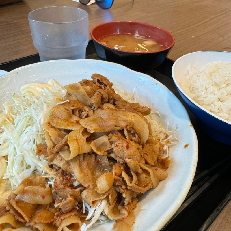 豚肉七味炒め定食(食事処・志野)