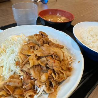 豚肉七味炒め定食(食事処・志野)