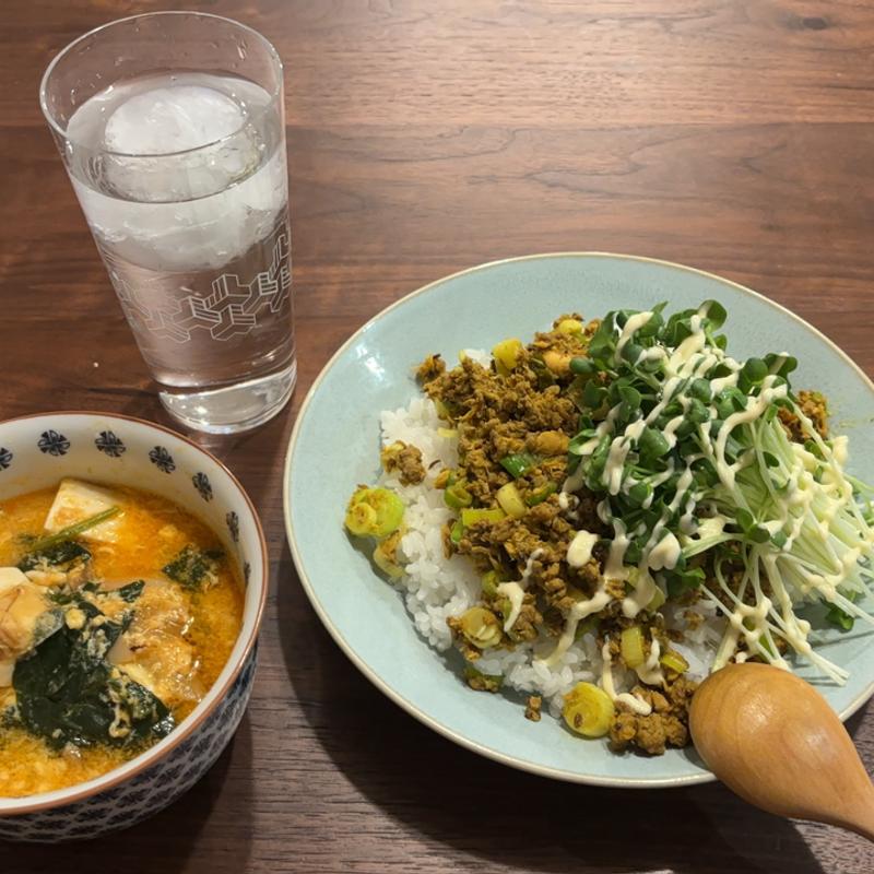 サバ出汁キーマカレー(自宅)