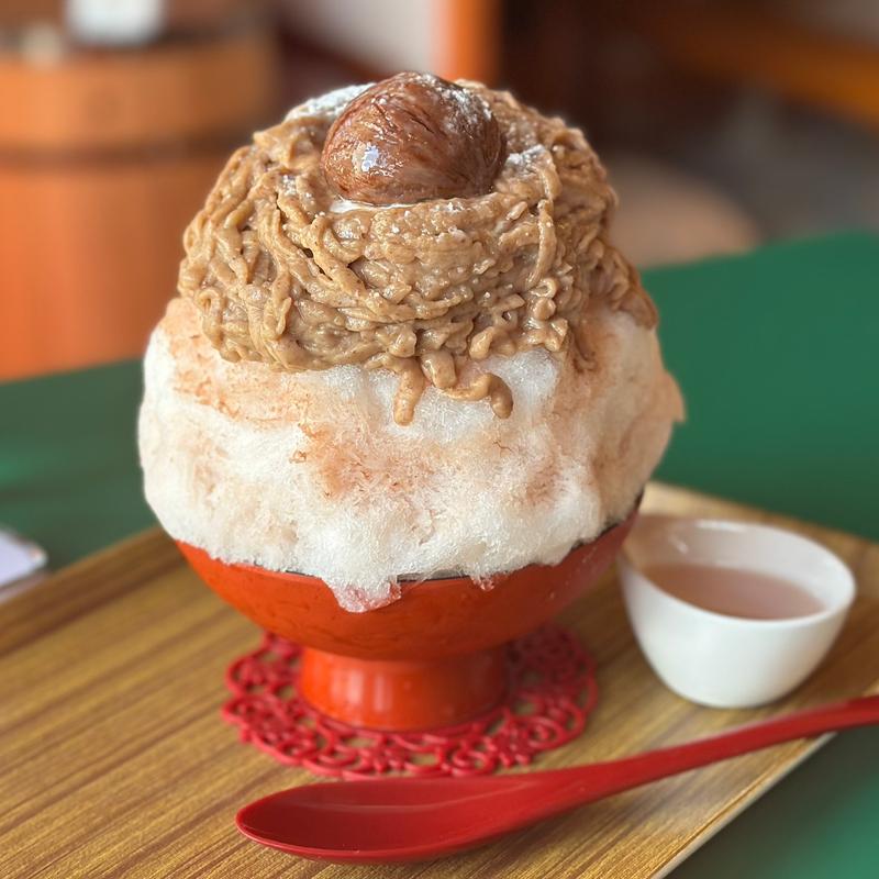 和栗モンブラン(善光寺縁側カフェ紅谷)