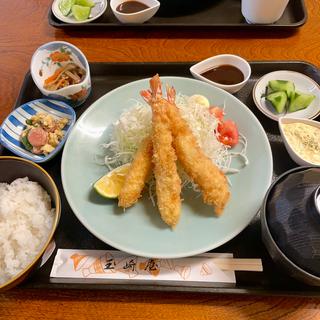 天然大海老フライ御膳(玉崎屋食堂 )